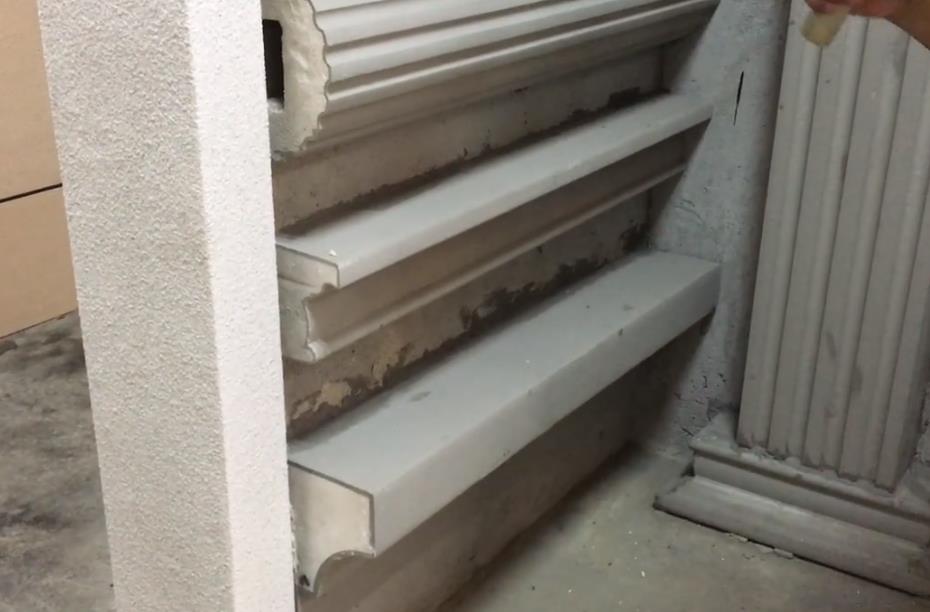 360621 EPS外墻裝飾線條的預處理還需要與墻體的處理相結合